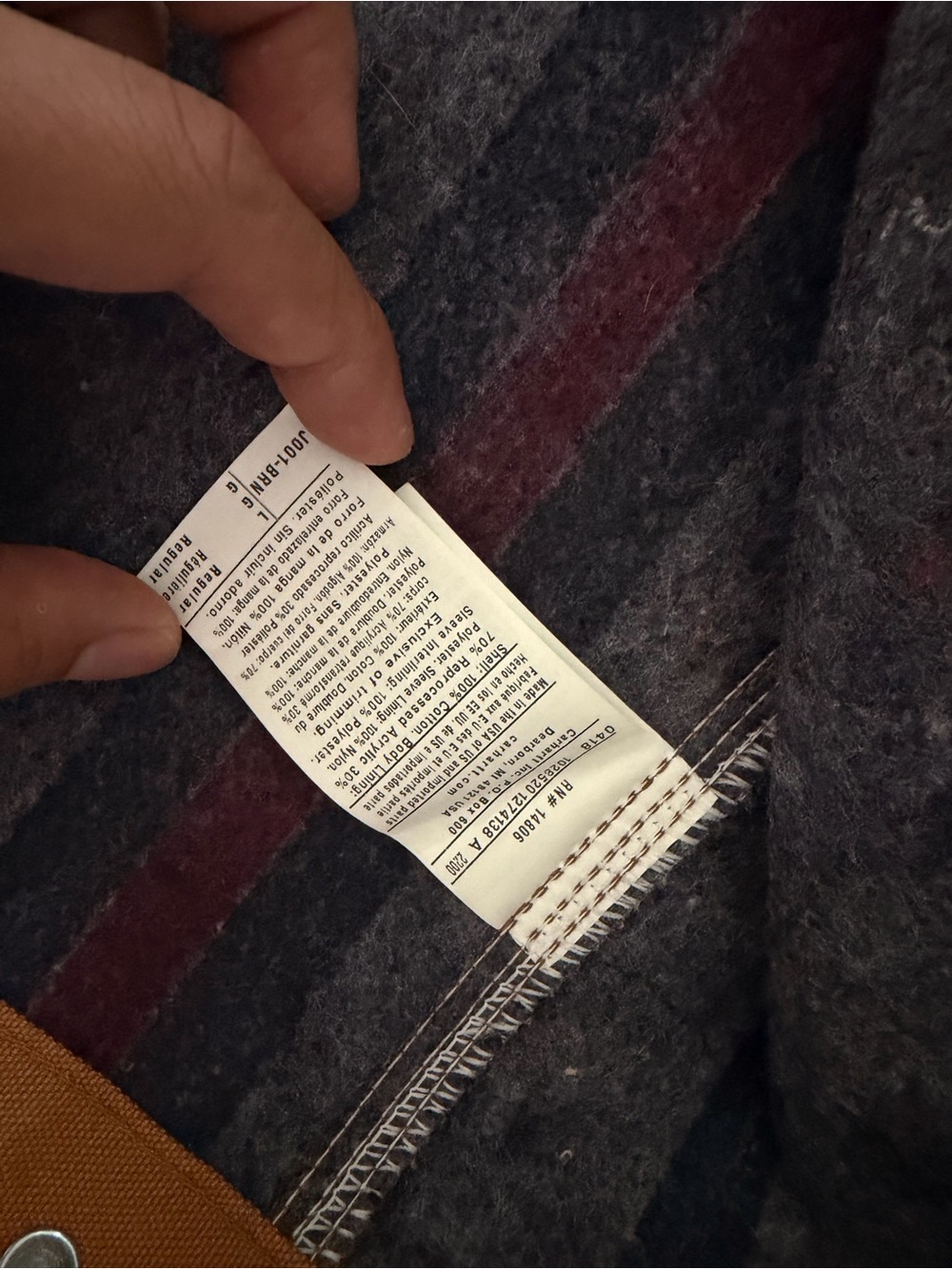 Carhartt J001 BRN Detroit Jacket - Picture 8 of 8